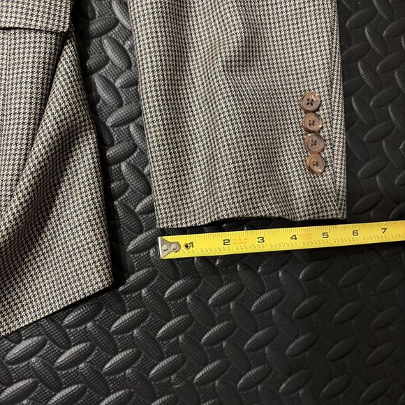 Vtg Ralph Lauren Sport Dillard’s Coat Blazer Brown Tweed Mens 48L Silk Wool Blnd - Picture 11 of 15